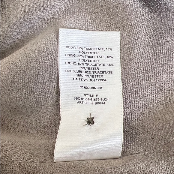 Aritzia Babaton Deniro Vest Taupe size 10 - Picture 8 of 10